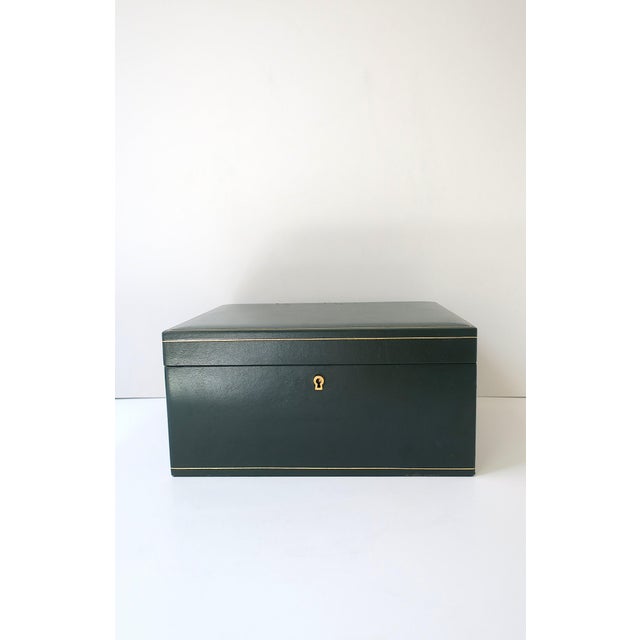 Modern Italian Leather Jewelry Box For Sale - Image 3 of 18