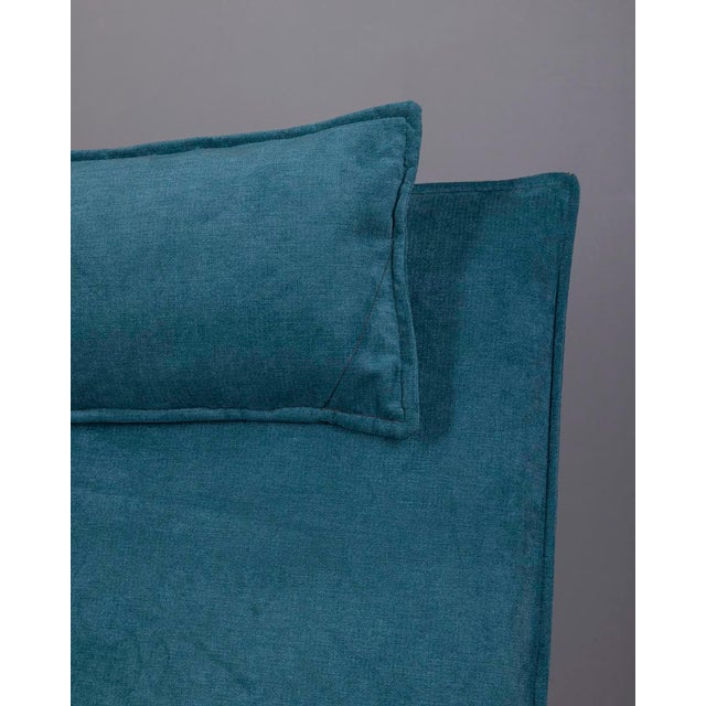 1980s Vintage Blue Rocking Chair by Burkhard Vogtherr for Arflex, 1980s For Sale - Image 5 of 11