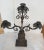 Antiqued Metal Candelabra with 3 arms. This is a showroom floor sample from Payne Imports.
