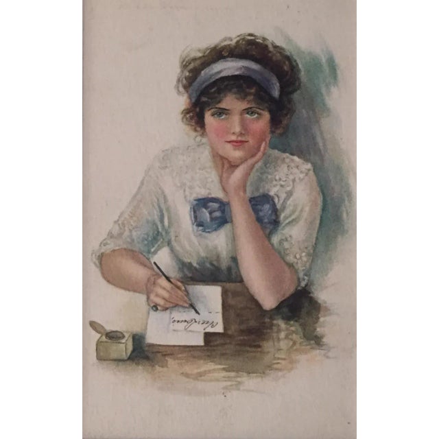 1920's Vintage Print - The Love Letter For Sale - Image 4 of 5