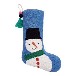 Snowman Stocking with Pom Pom Tassel For Sale