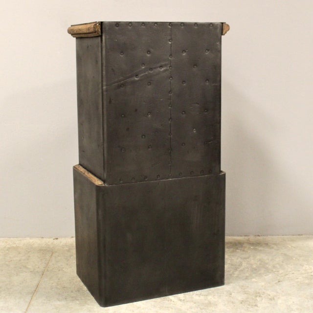 Safe in Iron and Wood For Sale - Image 6 of 15