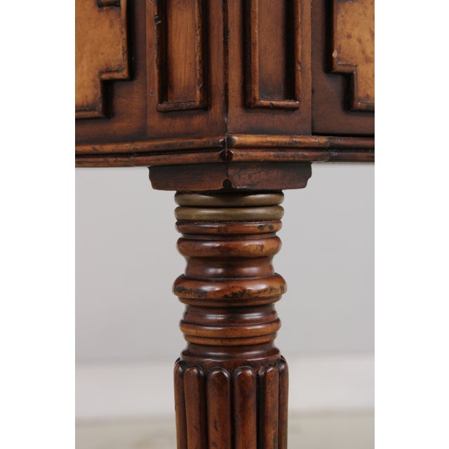 Jonathan Charles Sheraton Leather Top Mahogany Desk For Sale - Image 15 of 16