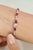 Romantic 6.76 Ct Ruby & Diamond Vine Infinity Tennis Bracelet, 7 Inch - Gift for Her For Sale - Image 4 of 13