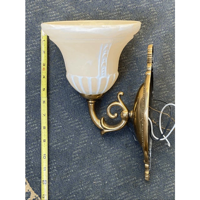 Vintage Victorian Style Quoisel Wall Sconce Solid Brass For Sale - Image 10 of 11