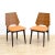 Mid-Century Modern Pair of 1960s Occasional Chairs in Black & Orange For Sale - Image 3 of 9