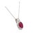 2.00 Carat Burmese Ruby Diamond Platinum Pendant, Gia Certified For Sale - Image 4 of 8
