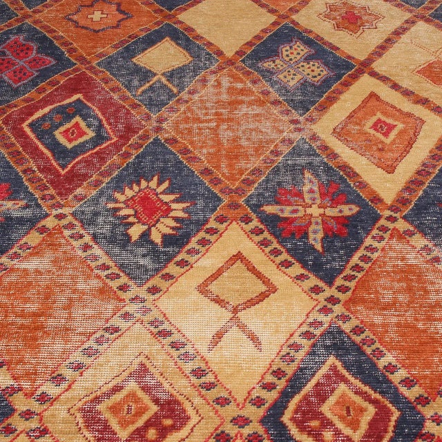 Tribal Rug & Kilim’s Desert Rug in Burnt Orange, 8x10 For Sale - Image 3 of 7