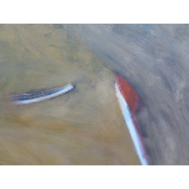 Law of attraction. Worlds apart. Big original oil painting on stretched canvas.