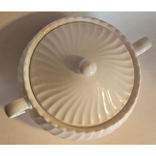 White Ironstone Lidded Casserole For Sale - Image 12 of 15