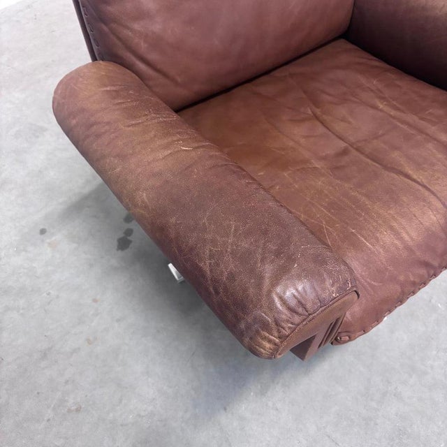 Brown DS31 Lounge Chairs in Cognac Leather from de Sede, 1970s, Set of 2 For Sale - Image 8 of 17