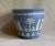 English Mid-Century Wedgwood Blue Jasperware Cache Pot - Classical Design For Sale - Image 3 of 7