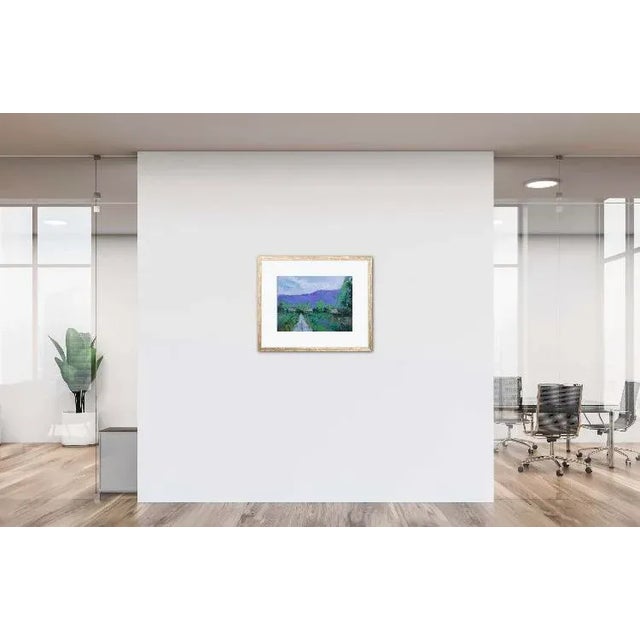 Wood Modern Impressionist Oil Painting Landscape For Sale - Image 7 of 12