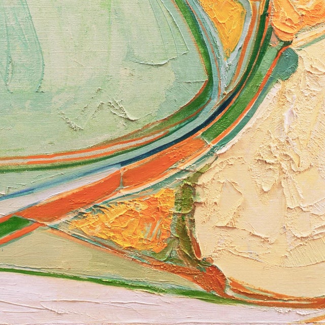 'Abstracted Landscape' by Virginia Wood, 1968, New York, Art Students League, Boulder, Bay Area Woman Artist For Sale - Image 4 of 9