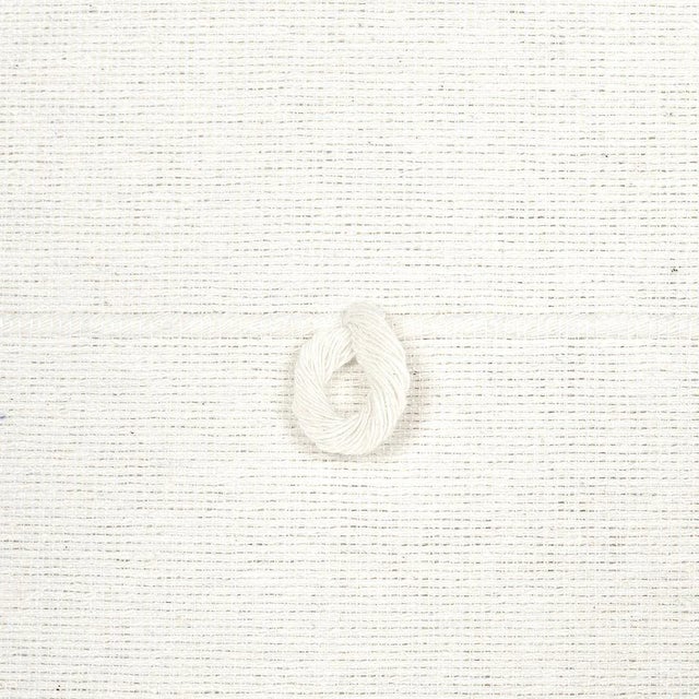 Contemporary Schumacher Globo Knotted Hand Woven Fabric in White For Sale - Image 3 of 4