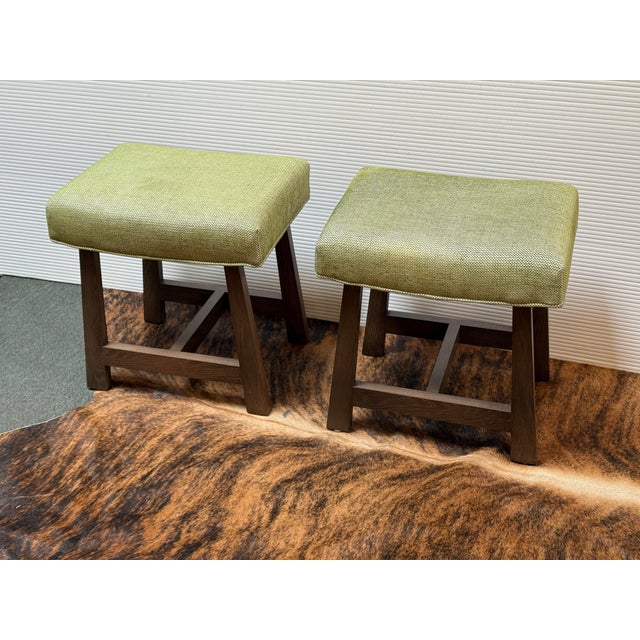 Lee Industries Foot Stools, Pair For Sale - Image 10 of 12