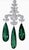 110 Carat Tear Drop Green Tourmaline and 25 Ct Diamond Necklace Suite 18 K Gold For Sale - Image 10 of 18
