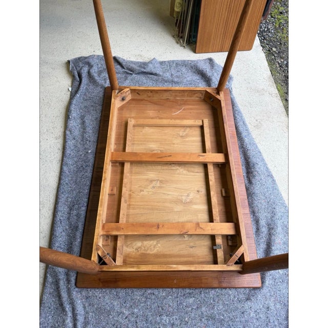 Mid-Century Modern Danish Extendable Teak Dining Table For Sale - Image 11 of 13