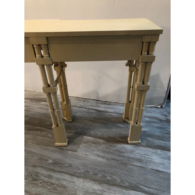 Elegant Long and Narrow Painted Faux Bamboo and Wood ... (640 x 640 Pixel)