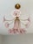Vintage Murano Glass Ruffled Floral Pendant Light – Pink Swirl & Daisy Shades For Sale - Image 18 of 18