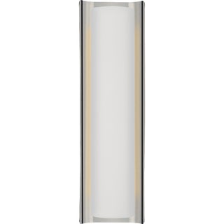 Windsor Smith for Visual Comfort Signature Penumbra 21" Sconce in Polished Nickel and White For Sale