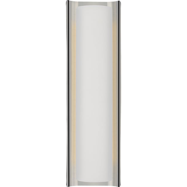 Windsor Smith for Visual Comfort Signature Penumbra 21" Sconce in Polished Nickel and White For Sale