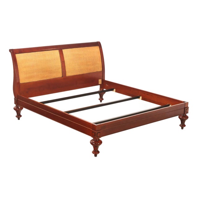 Grange Louis Philippe Style Cherry King Sleigh Bed For Sale