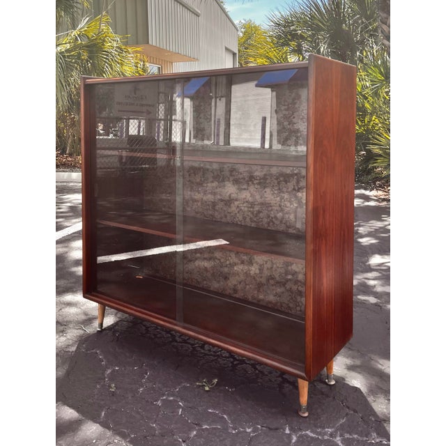 Mid Century Modern Book Shelf or Display Case | by Lane Furniture For Sale In Tampa - Image 6 of 12