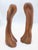 Mid Century Modern Wood Carved Candlesticks - Pair For Sale In Portland, ME - Image 6 of 11