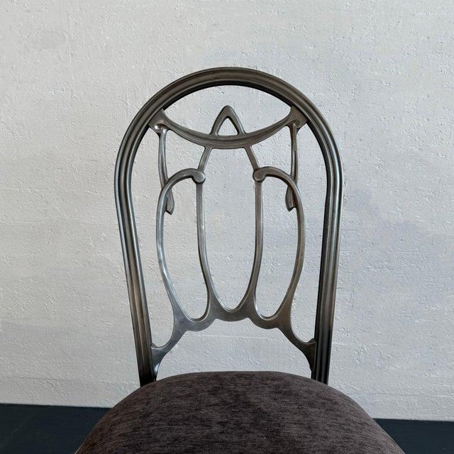 1930s 1930s Art Deco Brushed Steel Rocking Chair by Doehler Metal Furniture For Sale - Image 5 of 9