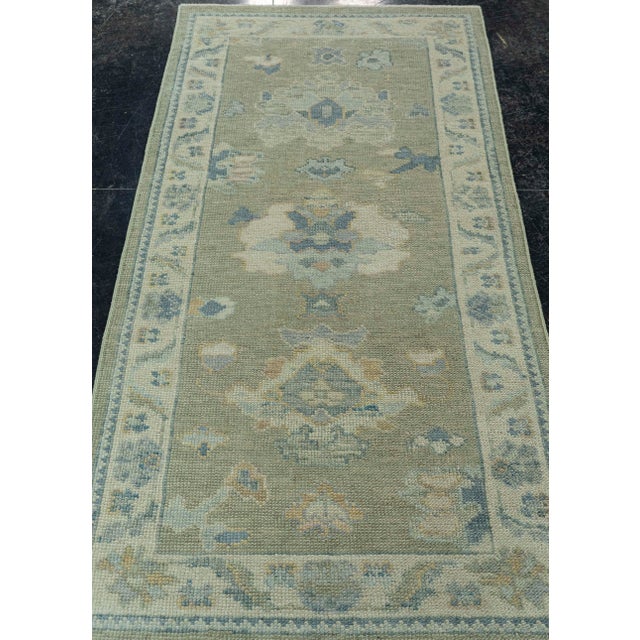 Turkish Oushak Rug 2'8" x 5'9" #19040 Explore a curated collection of hallway runners, wool rugs, and handmade...