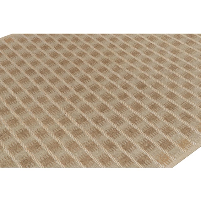Rug & Kilim Rug & Kilim Natural Scandinavian Kilim Rug, 12' x 12' For Sale - Image 4 of 7