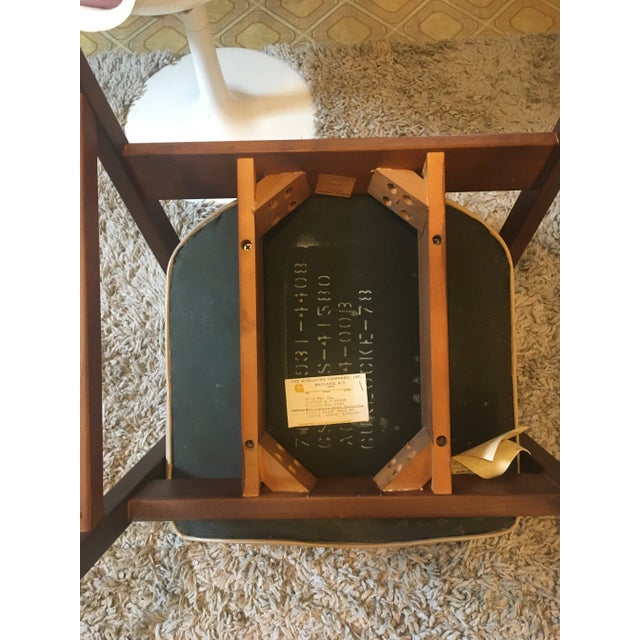 1978 Gunlocke Chair Company Walnut Floating Arm Chair For Sale In Naples, FL - Image 6 of 7