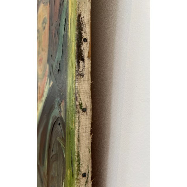 Willy Suter, Lady in Creation, 1942, Oil on Canvas For Sale - Image 8 of 11