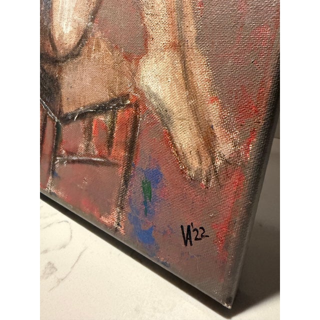 “Another Day” Acyclic on Canvas Signed Art Work. For Sale - Image 4 of 5