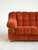 Vintage Rust-Colored Velvet Sofa with Metal Details, 1970s For Sale - Image 9 of 11
