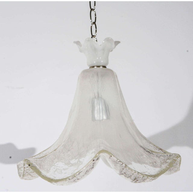 1960s Murano Pendant Light Fixture For Sale - Image 9 of 10
