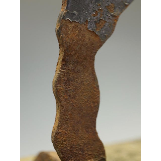 Late 19th Century Victorian Cast Iron Horse Boot Scraper on Original Yorkshire Stone Base, 1890 For Sale - Image 5 of 12