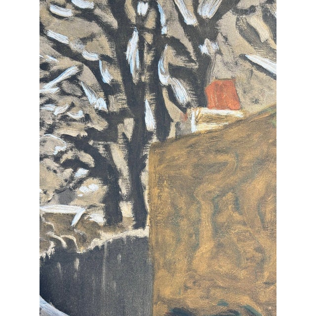 After Pierre Bonnard, Snowy Landscape, Child with Hood, Mid-20th Century, Lithograph For Sale - Image 11 of 16