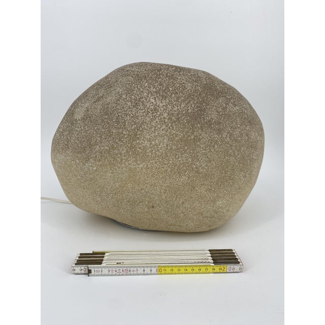 Moon Rock Light Object in Fiberglass attributed to André Cazenave, France, 1960s For Sale - Image 8 of 12