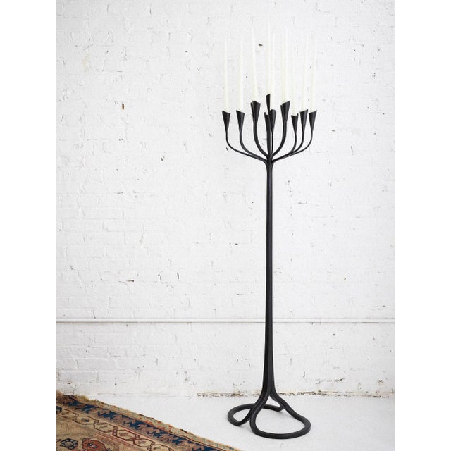 Wrought Iron Candelabra by Gregory Litsios For Sale - Image 9 of 10
