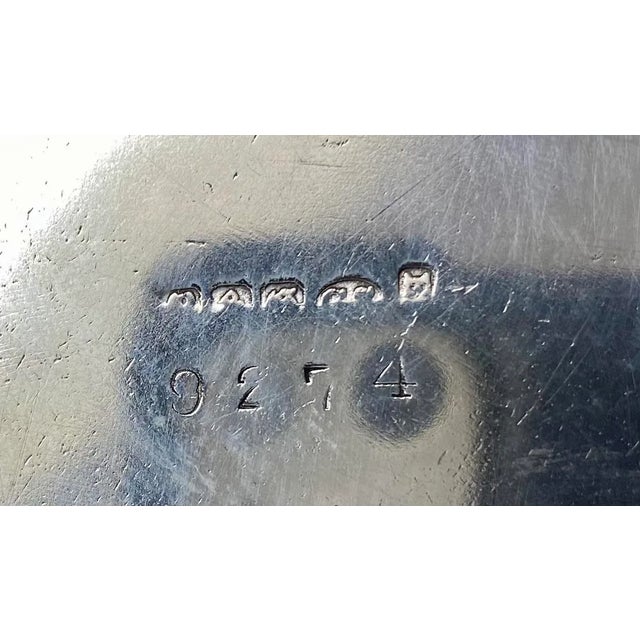 Antique Bread Board With Silver Plate Tray - Made in England For Sale - Image 4 of 7