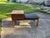 Vintage Teak Telephone Bench with Vinyl Seat, 1960s For Sale - Image 4 of 11