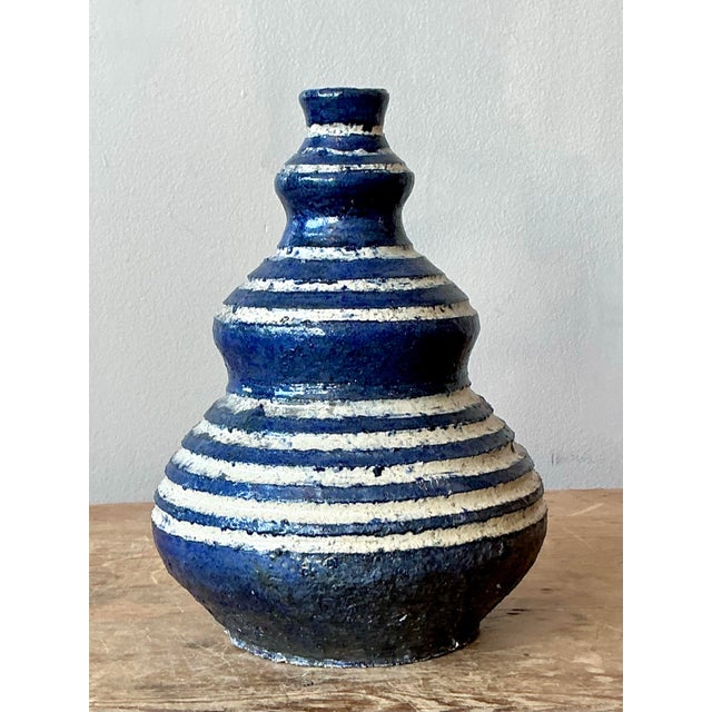 Vintage Boho Original Studio Pottery Base For Sale In West Palm - Image 6 of 9
