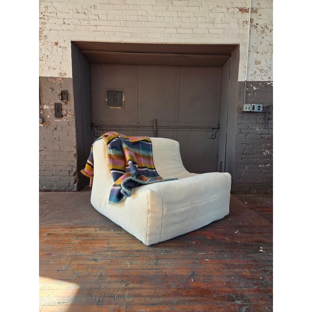 Ivory 1980s Bespoke Vintage Giovanni Sforza Armless Chair or Loveseat For Sale - Image 8 of 12