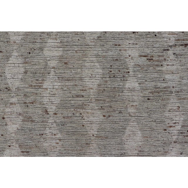 Modern Moroccan Rug by Keivan Woven Arts With All-Over Pattern 8'8 X 11'5 For Sale - Image 10 of 12