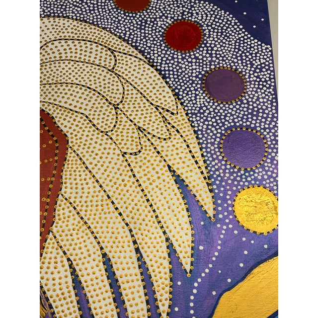 Large Visionary Canvas by Moroccan Artist James F. Jereb For Sale In Philadelphia - Image 6 of 8