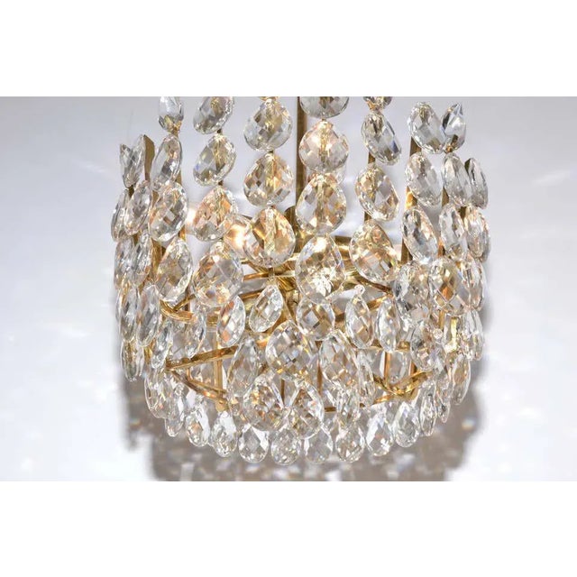 1950s Crystal Chandelier from Bakalowits & Söhne, 1950s For Sale - Image 5 of 7