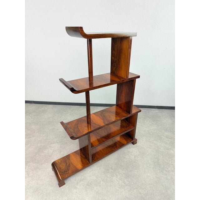 Antique Art Deco Stepped Shelves or Room Dividers, 1940s, Set of 2 For Sale - Image 6 of 13