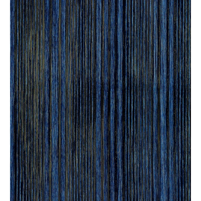 Contemporary The House of Scalamandré Pacific Stripe Wallcovering, Indigo For Sale - Image 3 of 3
